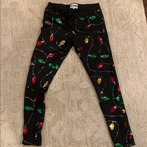 Sequins lights pants!